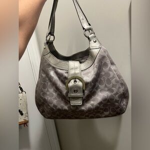 Coach Silver Medium Sized Purse